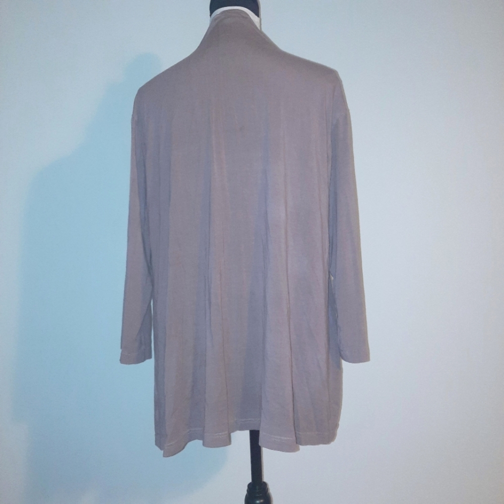 Bryn Walker Tan Open-Front Sweater M - Picture 2 of 10